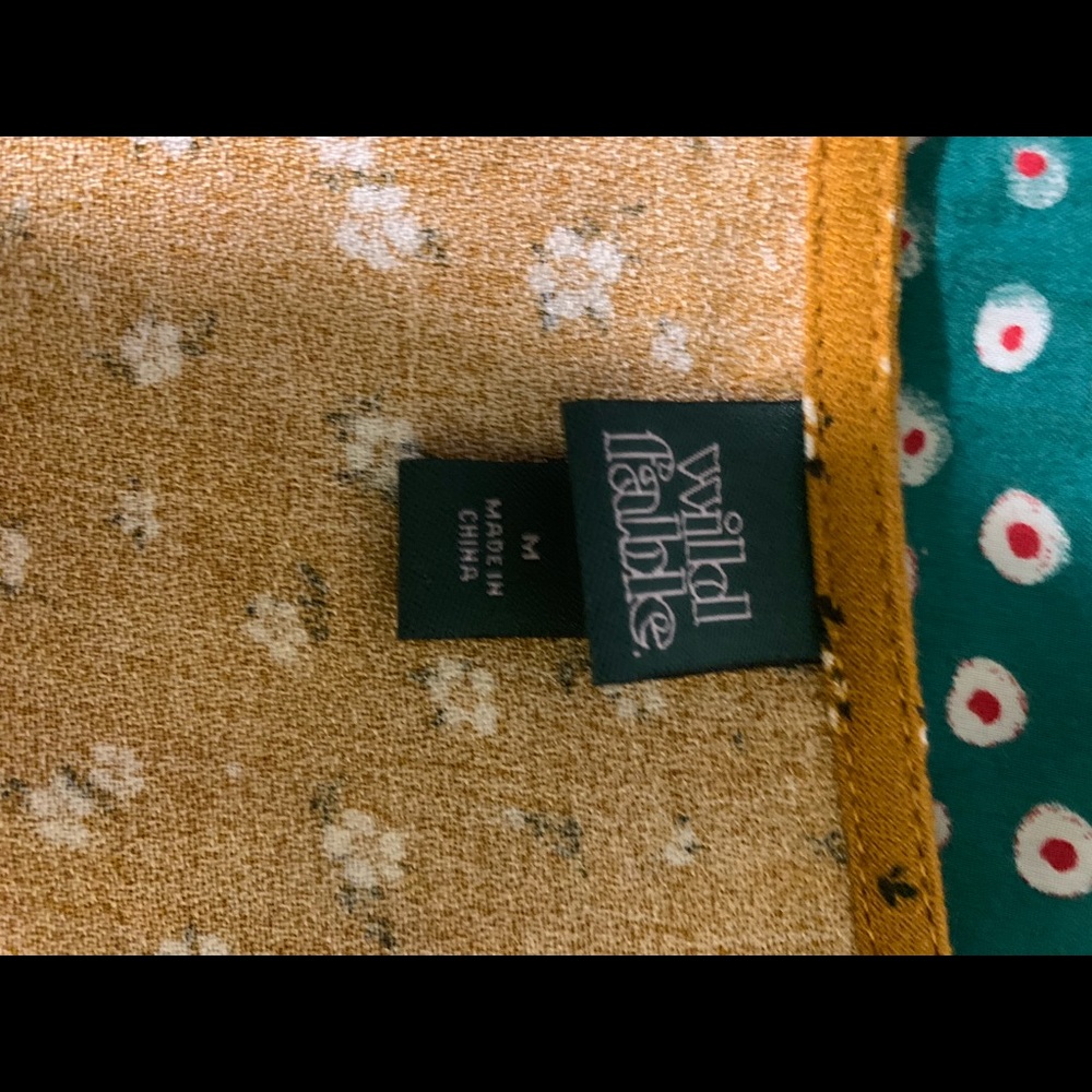 Floral Blouse (mustard yellow)